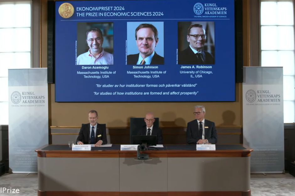 Nobel Prize In Economics Goes To Daron Acemoglu Simon Johnson And