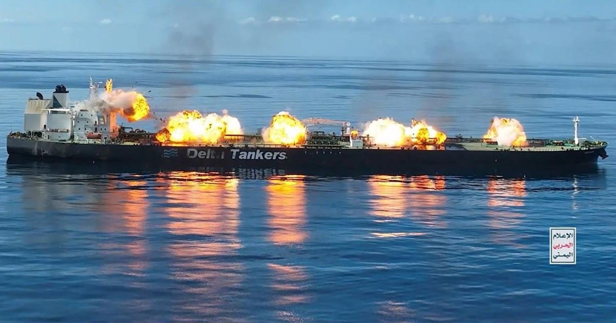 Houthis release footage of how they blew up an oil tanker in the Red ...