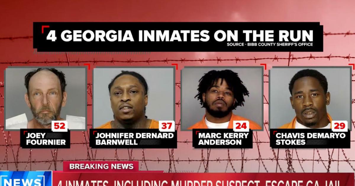 Four Inmates Escape From A Georgia Prison