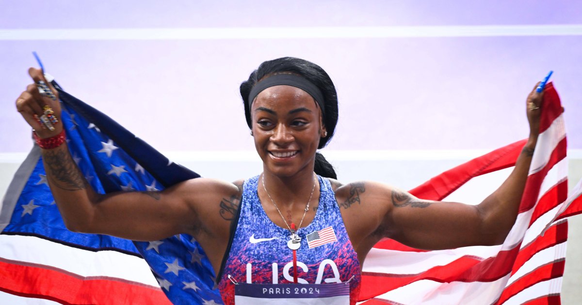 American Sha'Carri Richardson, Olympic gold medal in women's 4x100 m