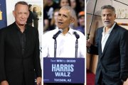 Elecciones presidenciales 2024: Montaje de Barack Obama, Tom Hanks y George Clooney