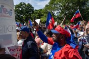 Haitianos protestan en Boston en una imagen de archivo