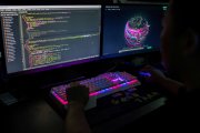 Hacker. Imagen de archivo.