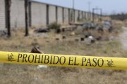 Vista del cordón policial en el 