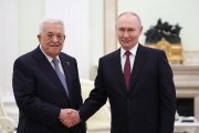 Mahmoud Abbas junto a Vladimir Putin en Moscú/ Ramil Sitdikov