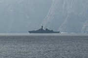 Una embarcación militar en el Estrecho de Ormuz, en marzo de 2026.