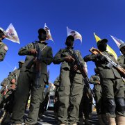 Terroristas hutíes en Yemen