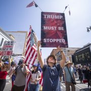 Una manifestación contra Donald Trump en Los Ángeles.