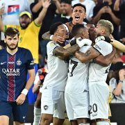 Los jugadores del Botafogo celebran tras el pitido final
