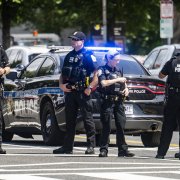 Agentes del Servicio Secreto y del Departamento de Policía de Parques, en Washington DC