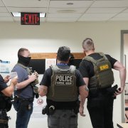 ICE agents during an operation