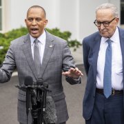 Jeffries y Schumer en la Casa Blanca/ Jim Watson