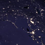 This handout composite satellite image courtesy of NASA Earth Observatory (Files)