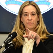 Mikie Sherrill en Newark, Nueva Jersey/ Kyle Mazza