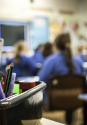 Foto de archivo sin fecha de alumnos en un aula. Fecha de publicación: jueves 10 de abril de 2025.
