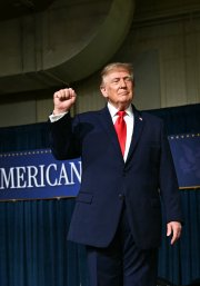 Donald Trump en Denton, Texas/ Kent NISHIMURA