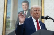 Trump en el Salón Ovál/ Chris Kleponis
