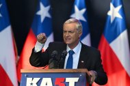 Kast durante un evento de campaña en Temuco/ Eitan Abramovich