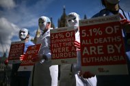 Activistas por los derechos de las personas con discapacidad en Londres
