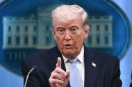 Donald Trump, compareciendo en la Casa Blanca el 6 de abril de 2026