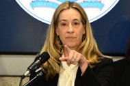 Mikie Sherrill en Newark, Nueva Jersey/ Kyle Mazza