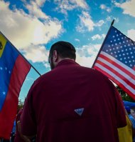 Opponents of ousted Venezuelan President Nicolas Maduro demonstrate in Doral, Florida, on January 4, 2026. Venezuela's deposed president Nicolas Maduro is scheduled to appear before a federal judge in New York at noon on January 5, to be formally notified about the charges against him, the court said. Maduro and his wife, Cilia Flores, were seized by US forces during a pre-dawn raid on January 3 in Caracas and brought to New York to face charges of