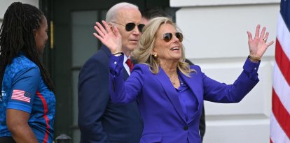 Jill Biden (Photo by Mandel NGAN / AFP)
