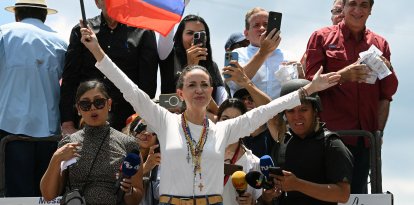 La líder opositora venezolana María Corina Machado