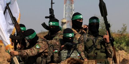 Terroristas de Hamás en Gaza