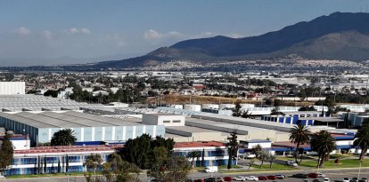 Vista aérea de la fábrica de Ford