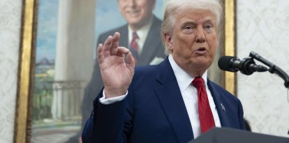Trump en el Salón Ovál/ Chris Kleponis