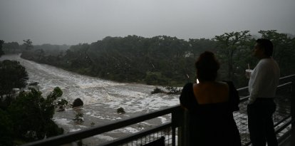 Desbordamiento del río Guadalupe (Texas) por las intensas lluvias