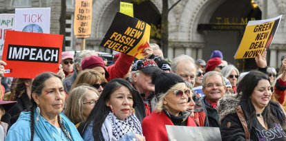Protesta en NY por el cambio climático