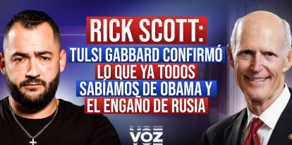 El senador Rick Scott en entrevista exclusiva en VOZ