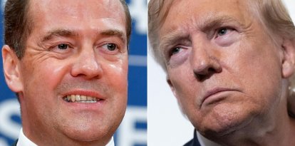 Dmitry Medvedev y Donald Trump