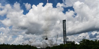 Despegue del cohete de SpaceX Falcon 9