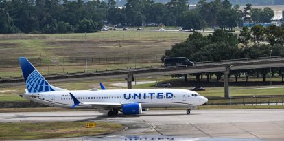 Un avión de United Airlines en el Aeropuerto Intercontinental George Bush