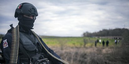Un policía en México