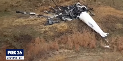 Accidente de helicóptero en Nueva Jersey/ Edit a partir de captura de pantalla