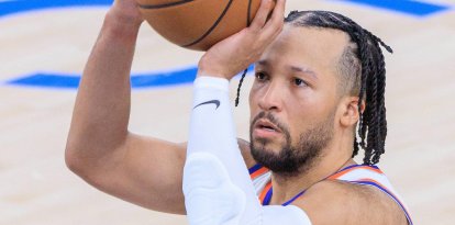 March 9, 2026, Inglewood, California, USA: Jalen Brunson #11 of the New York Knicks puts up a free throw during a 2026 NBA regular season game against the LA Clippers on Monday March 9, 2026 at Intuit Dome Arena in Inglewood, California. Clippers defeat Knicks, 126-118. JAVIER ROJAS/PI (Credit Image: © PI via ZUMA Press Wire)