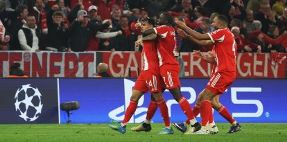 El Bayern de Múnich celebra su triunfo frente al Real Madrid en la UEFA Champions League