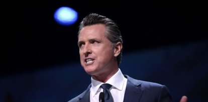 Gavin Newsom, durante una rueda de prensa.