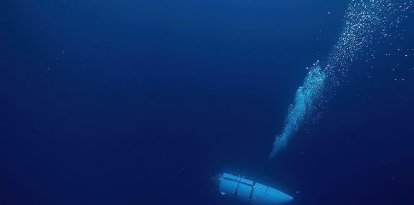 Submarino Titán, desaparecido el 19 de junio de 2023 mientras realizaba un viaje turístico para ver los restos del Titanic. Viajaban cinco pasajeros a bordo.