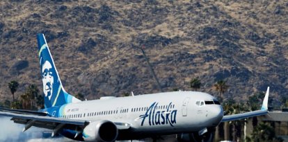 Un avion Boeing de Alaska Airlines.