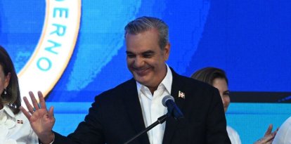 El presidente de República Dominicana y candidato presidencial por el Partido Revolucionario Moderno (PRM), Luis Abinader