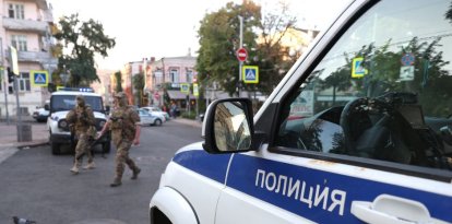 Imagen de archivo de un vehículo policial ruso.