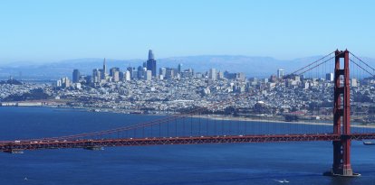 San Francisco from the Marin Headlands on August 22, 2022