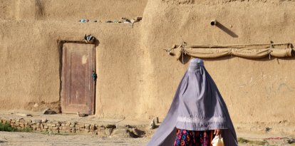 Una mujer afgana en Kandahar, Afganistán