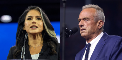 Una imagen editada con Tulsi Gabbard y Robert F. Kennedy Jr.