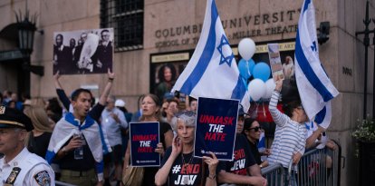 Manifestación contra el antisemitismo